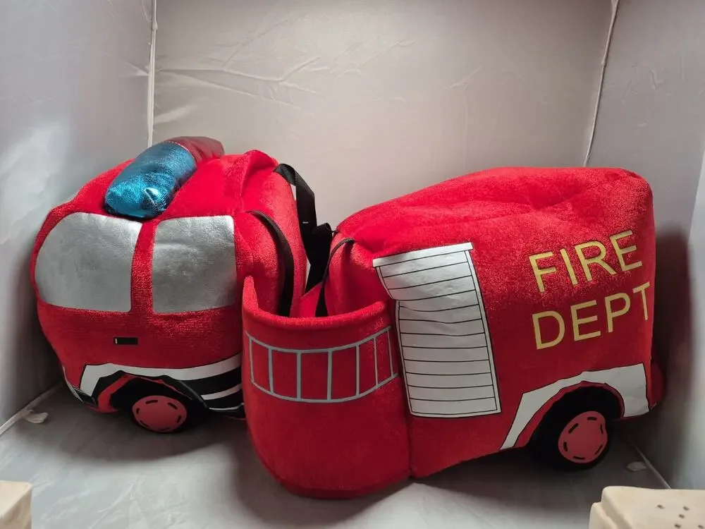 💥 Sounds Noise Fire Truck Costume I Want to Be Kids Play 3D Toddler Age 3-7